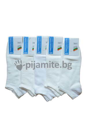 Чорапи Родопска ст. Мъжки Български чорапи Мъжки терлик - бял 40/45 - 5 бр./пакет